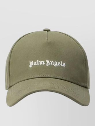 Palm Angels logo corduroy cap curved brim design