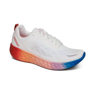 Aetrex Womens Danika Sneaker In White Ombre