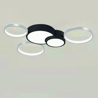 Trade Shop Trade Shop - Copy Of Plafoniera Led 32 W Rettangolare Oro Design Moderno Lampadario A Soffitto 50224