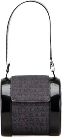 Bulgari Pre-owned Mini Bags, female, Black, Size: ONE SIZE Pre-owned Denim Mini Bag