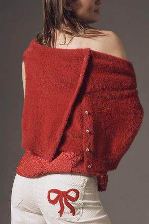 Maeve The Colette Bow Corduroy Crop Wide-Leg Pants by Maeve