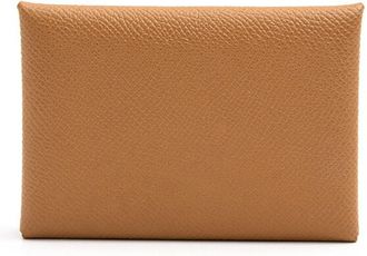 Herm&egrave;s Brown Epsom Leather Coin Purse/Coin Case (Pre-Owned)