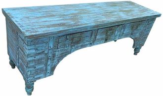 Wanderlust Deco Mueble Bajo De Madera Artesanal 165-175x45x57h Cm
