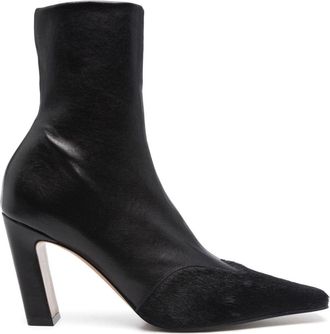 Khaite 85mm Nevada Boots - Womens - Calf Leather/Calf Hair