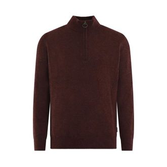 Barbour Sudadera Holden Half Zip - Knitwear - Hombre - Rojo - L