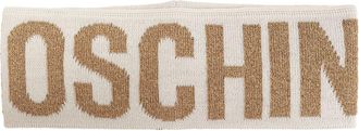 Moschino logo-intarsia knit headband - unisex - Viscose/Wool/Polyamide/Polyester - One Size - Neutrals