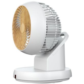 Fabrilamp Fabrilamp - Ventilador Sobremesa Urbel Blanco/haya 30w 4vel 31,5x 21x24cm Oscilaci&oacute;n 3d Remoto, Temporizador