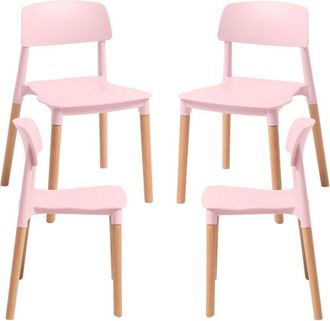 Regalos Miguel Packs Sillas Comedor - Pack 4 Sillas Estin - Rosa