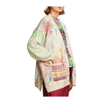 Me369 Cardigans, female, Multicolor, Size: XS/S Liv Rodeo Printed Cardigan