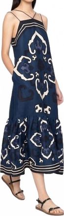 Sea New York Blaise Midi Dress In Navy