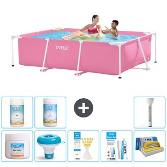 Intex Piscina Con Estructura Rectangular - 220x150x60 Cm - 7-piezas S43206