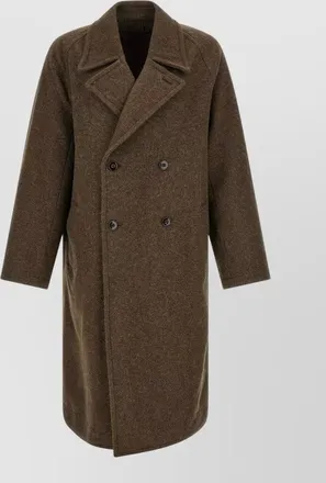 Christophe Lemaire wool alpaca double-breasted coat
