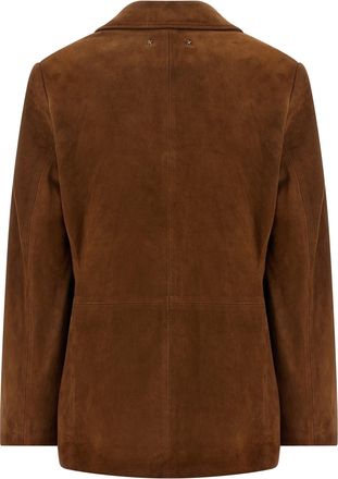 Golden Goose Womens Brown Lamb Leather Jacket Clothing