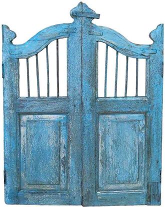 Wanderlust Deco Puerta De Madera Acabado Artesanal 80x3x103h Cm