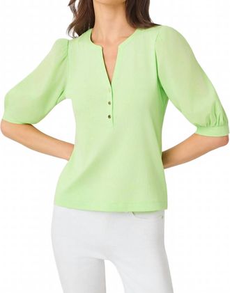 Lilly Pulitzer Ronson Knit Top In Pistachio Macaron
