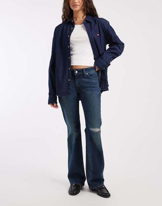 Levi's Jeans bootcut a vita super bassa blu scuro