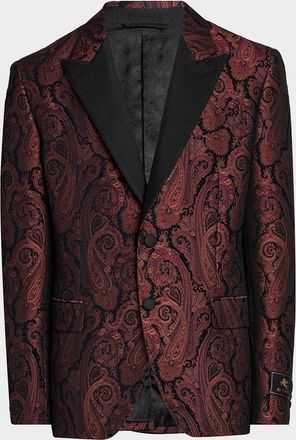 Etro Men & apos;s Milano Paisley Brocade Dinner Jacket