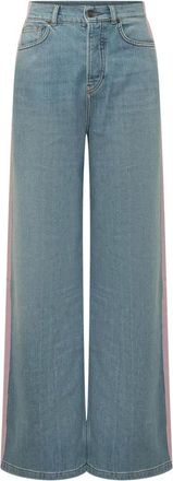 Fiorucci Jeans Baggy a Righe - - Jeans - Donna - Blu - W28
