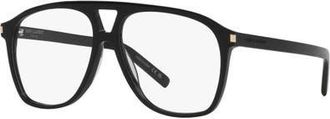 Saint Laurent 58mm Pilot optical glasses in Black at Nordstrom