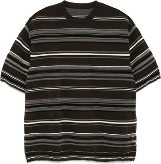 JNBY T-shirt a righe - Marrone