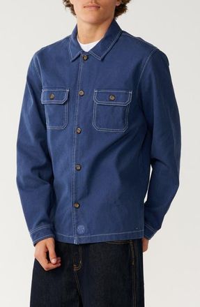 Rip Curl Premium Surf Anyday Shirt Jacket in Light Navy at Nordstrom, Size Xx-Large