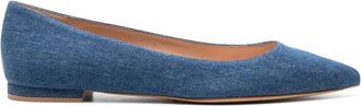 Gianvito Rossi Ballerinas met puntige neus - Blauw