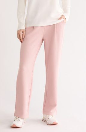 NYDJ Ribbed Scuba Straight Leg Pants in Blush Silk at Nordstrom Rack, Size X-Large