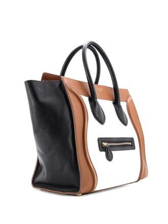 Celine Tricolor Luggage Bag Leather Micro tote bag - Nero