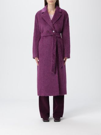 Twinset Coat TWINSET Woman color Violet