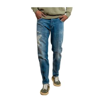Dondup Straight Jeans, male, Blue, Size: W31 Brighton Carrot Jeans