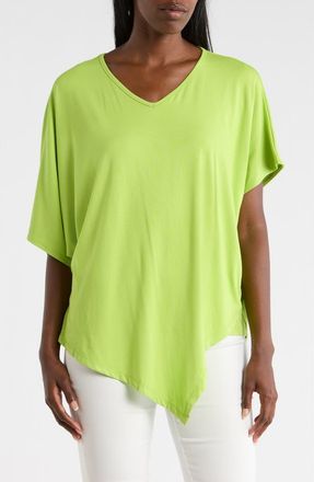 Patrizia Luca Asymmetric Tunic Top in Lime at Nordstrom Rack, Size Large/x-Large