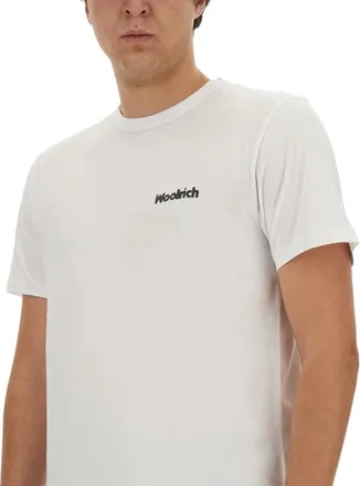 Woolrich Logo Cotton T-Shirt - White