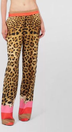 Roberto Cavalli silk wide-leg trousers