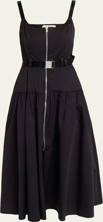 L'agence Rima Belted Midi Dress