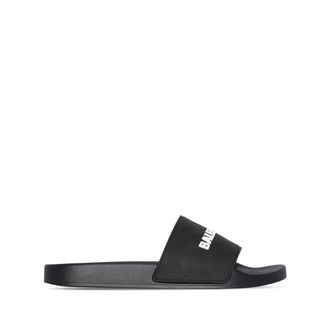 Balenciaga Pool Logo-print Slides