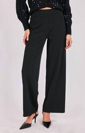 Sadie & Sage Straight Leg Pants In Black Astrid
