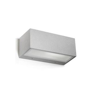 Netlighting Nemesis Aluminium 1 Light Outdoor Wall Light Grey IP54 E27
