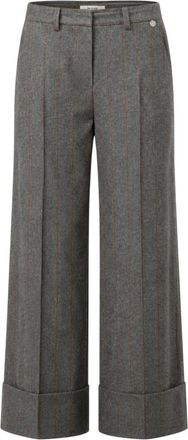 Silvian Heach Trilus Broek - Dames - Wijde Broeken - Grijs - L - Polyester - Broeken