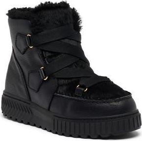 Sorel x Aspen Collection Ona Ave Alpine Lux Genuine Shearling Waterproof Boot in Black/Snow at Nordstrom Rack, Size 6.5