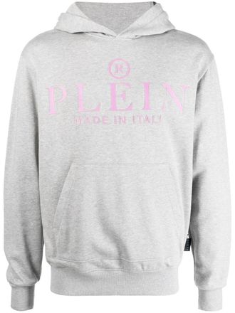 Philipp Plein Sweater met logoprint - Grijs