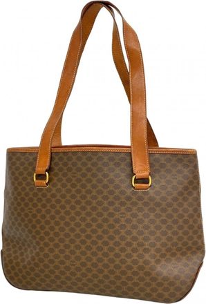 Celine Brown Pvc Tote Bag (Pre-Owned)