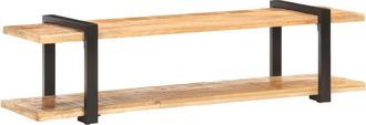 vidaXL Vidaxl - Mueble Para Tv De Madera Maciza De Mango Rugosa 160x40x40 Cm