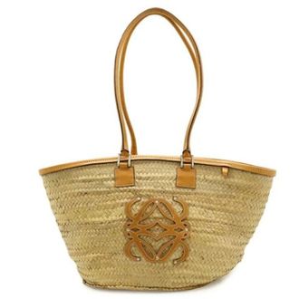 Loewe Pre-owned Tote Bags, female, Beige, Size: ONE SIZE Pre-owned Basket Tote