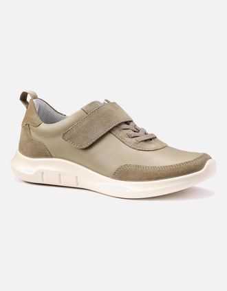 Hotter Womens Lunar Womens Classic Wide Fit Trainers - Tan - Size: 5.5