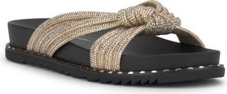 Jessica Simpson Cilleva Slide Sandal in Gold at Nordstrom, Size 10