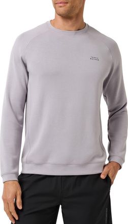 Travis Mathew Fibercloud Crewneck Sweatshirt in Light Grey at Nordstrom, Size Xx-Large