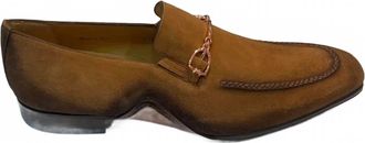 Mezlan Mens Ornament Slip-On Loafer In Tan