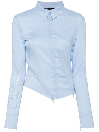 Ottolinger blue shirt - women - Polyimide/Cotton/Elastane - M