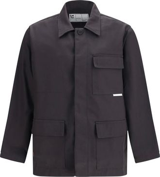 GR10K Abrigo con bolsillo en el pecho - Jackets - Hombre - Negro - M