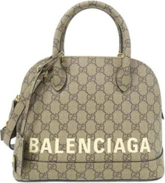 Gucci Pre-owned Vintage GG Supreme Canvas Handbag - Dames - Vintage Handtas - Beige - ONE Size - Vintage
